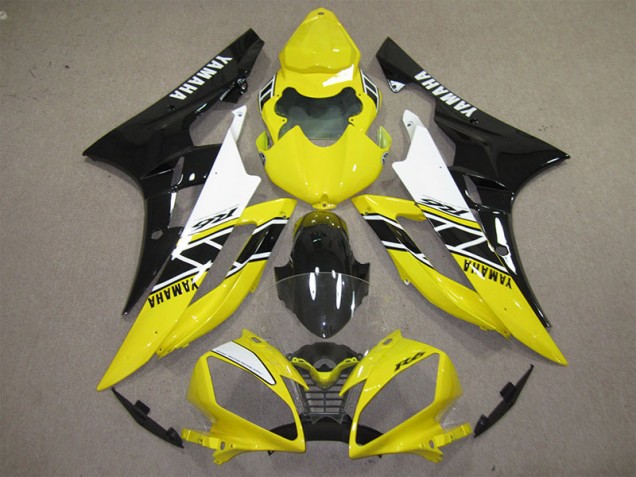 Yellow Black Decal 2006-2007 Yamaha YZF R6 Motorcycle Fairings Yellow Black Decal 2006-2007 Yamaha YZF R6 Motorcycle Fairings