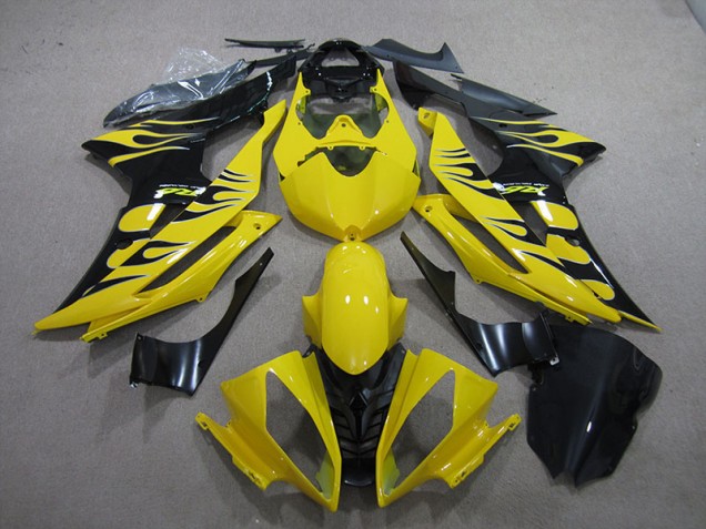 Yellow Black Flame 2008-2016 Yamaha YZF R6 Motorcycle Fairings Yellow Black Flame 2008-2016 Yamaha YZF R6 Motorcycle Fairings