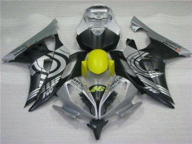 Yellow Black Silver 2008-2016 Yamaha YZF R6 Motorcycle Fairings