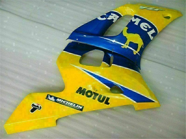 Yellow Blue 1998-2002 Yamaha YZF R6 Motorcycle Bodywork Yellow Blue 1998-2002 Yamaha YZF R6 Motorcycle Bodywork
