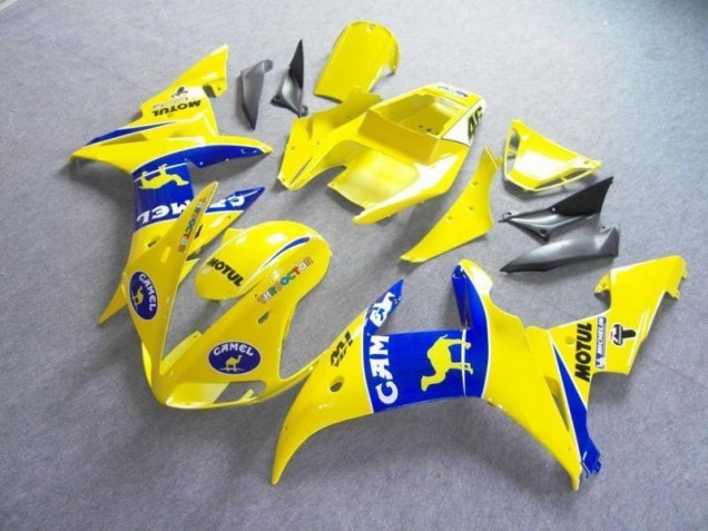Yellow Blue Motul Camel 2003-2005 Yamaha YZF R6 Motorcycle Fairings Yellow Blue Motul Camel 2003-2005 Yamaha YZF R6 Motorcycle Fairings