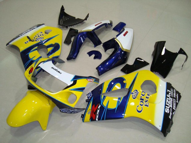 Yellow Corona 1996-2000 Suzuki GSXR 600 Motorcycle Fairings Yellow Corona 1996-2000 Suzuki GSXR 600 Motorcycle Fairings