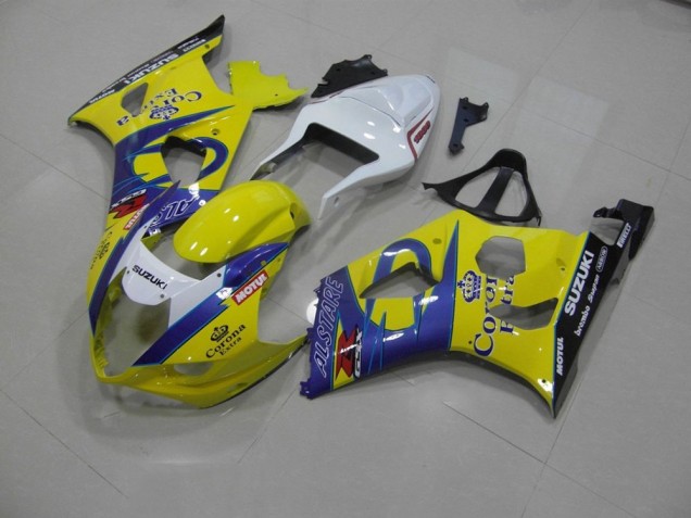Yellow Corona 2003-2004 Suzuki GSXR 1000 Motorcycle Fairings Yellow Corona 2003-2004 Suzuki GSXR 1000 Motorcycle Fairings