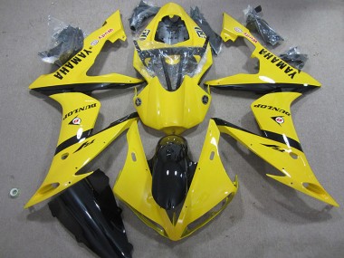 Yellow Dunlop 2004-2006 Yamaha YZF R1 Motorcycle Fairings