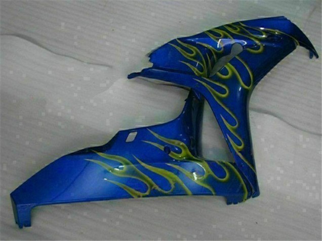 Yellow Flame Blue 2006-2007 Honda CBR1000RR Motorcycle Fairings Yellow Flame Blue 2006-2007 Honda CBR1000RR Motorcycle Fairings