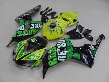Yellow Green Rossi 2006-2007 Honda CBR1000RR Motorcycle Fairings