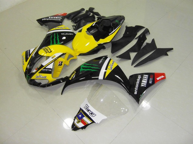 Yellow Monster 2009-2011 Yamaha YZF R1 Motorcycle Fairing Yellow Monster 2009-2011 Yamaha YZF R1 Motorcycle Fairing