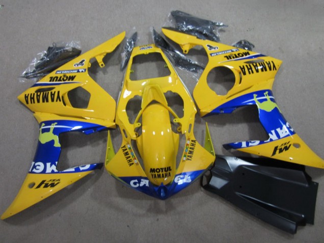 Yellow Motul 2003-2005 Yamaha YZF R6 Motorcycle Fairings Yellow Motul 2003-2005 Yamaha YZF R6 Motorcycle Fairings