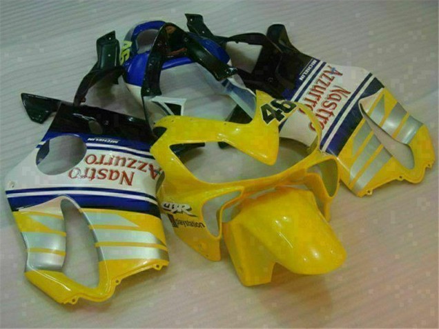 Yellow Silver Nastro Azzurro 2001-2003 Honda CBR600 F4i Motorcycle Fairings Yellow Silver Nastro Azzurro 2001-2003 Honda CBR600 F4i Motorcycle Fairings