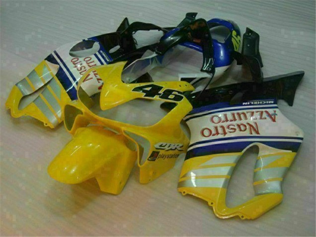 Yellow Silver Nastro Azzurro 2001-2003 Honda CBR600 F4i Motorcycle Fairings Yellow Silver Nastro Azzurro 2001-2003 Honda CBR600 F4i Motorcycle Fairings