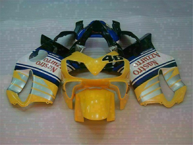 Yellow Silver Nastro Azzurro 2001-2003 Honda CBR600 F4i Motorcycle Fairings Yellow Silver Nastro Azzurro 2001-2003 Honda CBR600 F4i Motorcycle Fairings