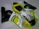 Yellow White 1998-2002 Yamaha YZF R6 Motorcycle Fairings Yellow White 1998-2002 Yamaha YZF R6 Motorcycle Fairings