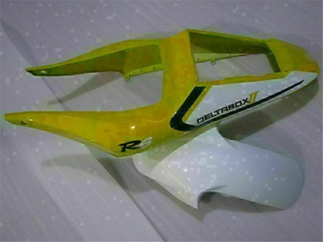 Yellow White 1998-2002 Yamaha YZF R6 Motorcycle Fairings Yellow White 1998-2002 Yamaha YZF R6 Motorcycle Fairings