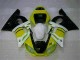 Yellow White 1998-2002 Yamaha YZF R6 Motorcycle Fairings Yellow White 1998-2002 Yamaha YZF R6 Motorcycle Fairings