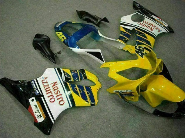 Yellow White 2001-2003 Honda CBR600 F4i Motorcycle Fairings Yellow White 2001-2003 Honda CBR600 F4i Motorcycle Fairings