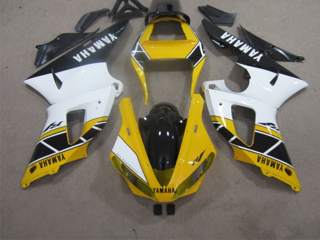 Yellow White Black 2000-2001 Yamaha YZF R1 Motorcycle Fairings Yellow White Black 2000-2001 Yamaha YZF R1 Motorcycle Fairings