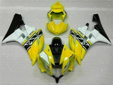 Yellow White Black 2006-2007 Yamaha YZF R6 Motorcycle Fairing