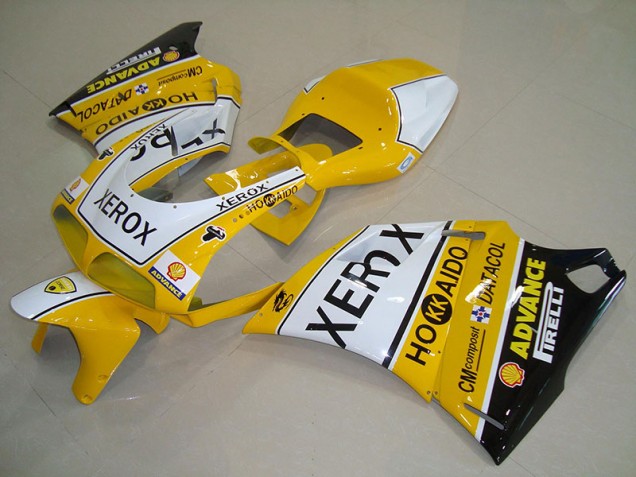 Yellow White Xerox 1993-2005 Ducati 748 916 996 996S Motorcycle Bodywork Yellow White Xerox 1993-2005 Ducati 748 916 996 996S Motorcycle Bodywork